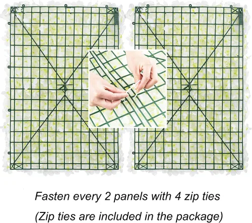 Miniatura 3 de BLOSMON Panel de Pared de Flores Telón de Fondo Decorativo Rubor Telón de Fondo Floral Artificial para Boda Fiesta Baby Shower Nupcial, 6 Piezas