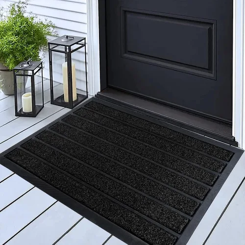 Miniatura 15 de ubdyo Alfombra Extra Duradera para Puerta - Alfombras de Bienvenida para Exterior Antideslizante - Alfombra Antideslizante para Entrada Marrón