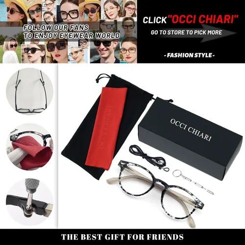 Miniatura 6 de Gafas de lectura Occhi Chiari para ordenador, filtro que bloquea la luz azul, gafas de vista cansada, lentes anti brillo con protección UV para Gris