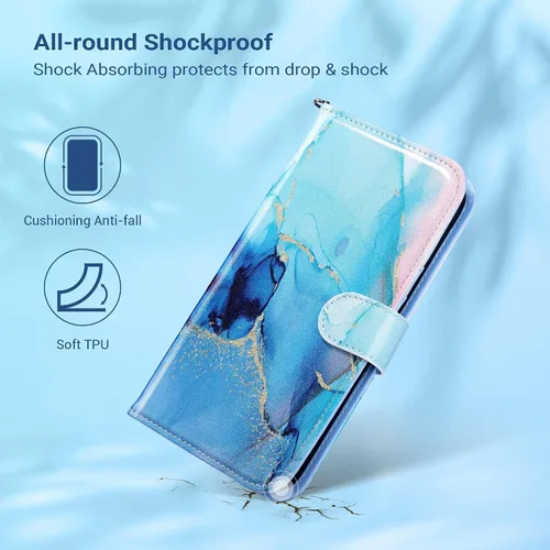 Miniatura 5 de ULAK Funda compatible con iPhone 15 tipo cartera para mujer, funda tipo cartera de piel PU premium con función de soporte, función de tarjetero