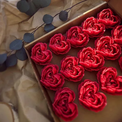 Miniatura 8 de 2 paquetes de moldes para velas en forma de corazón, moldes de silicona en forma de corazón y rosa para velas, moldes para velas de rosa