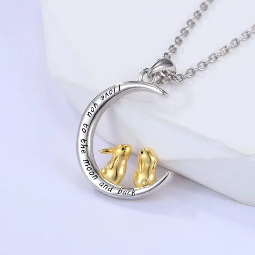Miniatura 4 de Bolelis Girls Animal Necklace Gifts - Rabbit Wolf Sloth Flamingo Ladybug Mermaid Butterfly Unicorn Jewelry for Women Boys Teen Girls