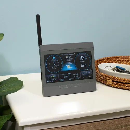 Miniatura 7 de AcuRite Atlas Home Estación meteorológica Pantalla de alta definición para temperatura, humedad, velocidad del viento, dirección del viento, Gris