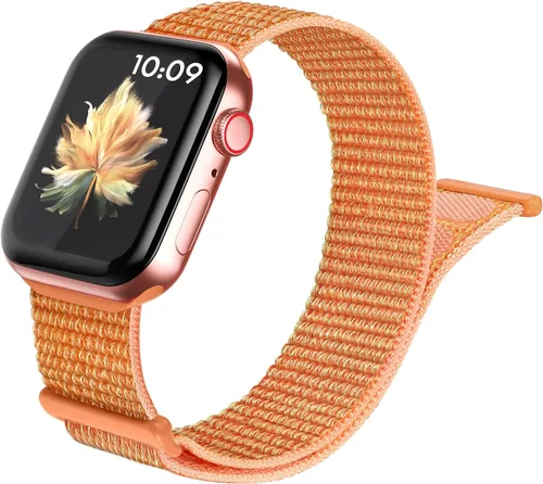 Miniatura 13 de Paquete de 15 correas deportivas de nailon compatibles con Apple Watch Band de 1.614 in 1.575 in 1.496 in 1.929 in 1.772 in 1.732 in 1.654 in