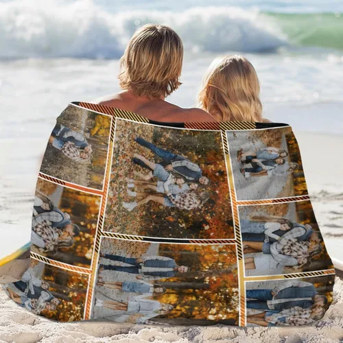 Miniatura 6 de Manta personalizada con foto, mantas de pollo personalizadas para niña, regalo de niño, manta familiar personalizada de franela polar con foto
