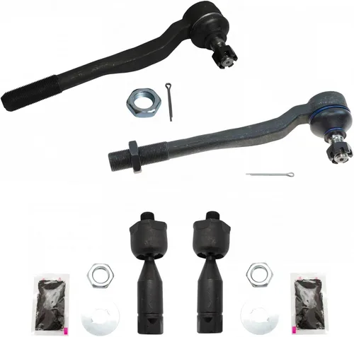 Miniatura 92 de TRQ Juego de barras de acoplamiento delanteras interiores y exteriores de 4 piezas compatible con Jeep Cherokee 1991-2001 y Comanche 91-92