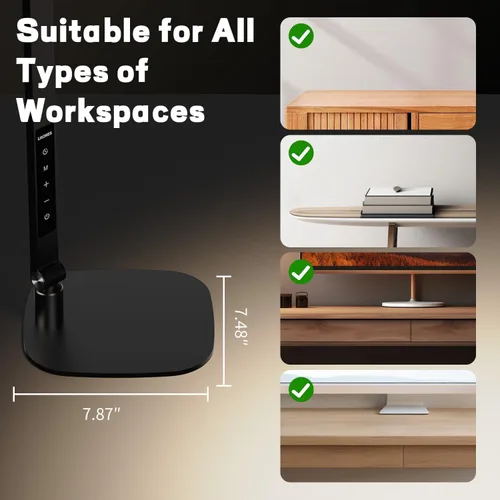 Miniatura 7 de Lámpara de escritorio LED LitONES para oficina en casa, luz de escritorio moderna para el cuidado de los ojos, luz de computadora de 3 temperaturas
