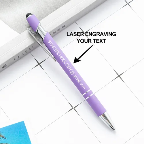 Miniatura 3 de AIFLM Bolígrafos personalizados con nombre a granel hasta 500 unidades de bolígrafos grabados gratis con tu nombre y texto para negocios
