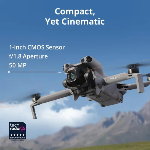 Miniatura 2 de DJI Mini 5 Pro Fly More Combo Plus con DJI RC 2, Drone con cámara, CMOS de 1 pulgada, dron 4K para principiantes, detección de obstáculos