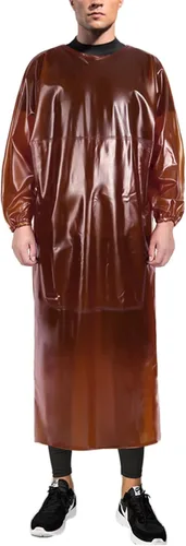 Miniatura 15 de SUJAN Traje Antisalpicaduras Delantal Impermeable Resistente a Químicos, Mono de PVC de Manga Larga Azul real