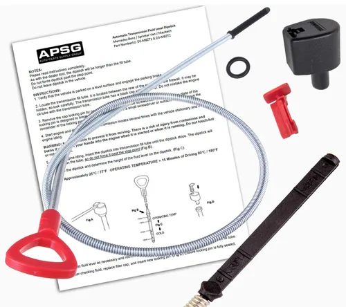 Herramienta de varilla de medición de líquido de transmisión | para vehículos Mercedes Benz seleccionados | con instrucciones + tapa + pin + sello