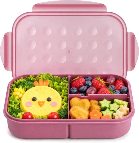 Miniatura 7 de MISS BIG® Fiambrera estilo bento,Fiambrera estilo bento para niños,Fiambrera para niños,Fiambrera para niños a prueba de fugas,Contenedores