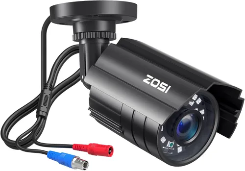 ZOSI Sistema de cámara de seguridad CCTV 1080P HD TVI para el hogar y la oficina, cámara bnc de 2MP para exteriores e interiores, resistente a la