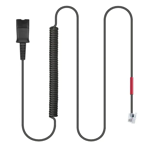 Adaptador U10P-S RJ9 a QD HIS Cable para auriculares de desconexión rápida Plantronics Cable de bobina compatible con Yealink T20P T21P T26P T23G