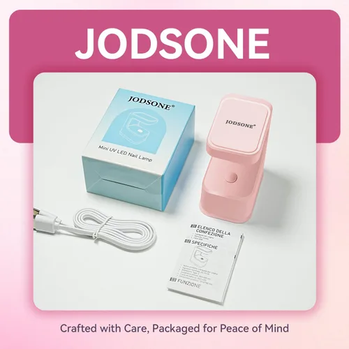 Miniatura 8 de JODSONE U V Mini lámpara de uñas recargable con temporizador inalámbrico portátil luz LED para secado rápido esmalte de gel rosa