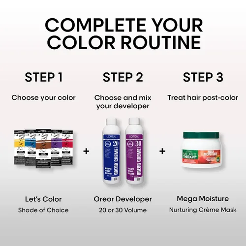 Miniatura 3 de L'Oréal Technique Let's Color! Conditioning Gelee - Tinte permanente para el cabello, color multidimensional de alto impacto, fórmula