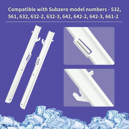 Miniatura 3 de Kit de repuesto para diapositivas de cubo de hielo Subzero - Izquierda 7014649, derecha 7014661
