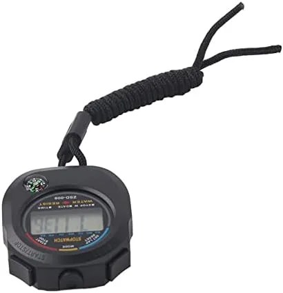 Miniatura 8 de Cronómetro digital LCD, paquete de 2, temporizador deportivo con calendario y pantalla de alarma para carreras, correr, nadar