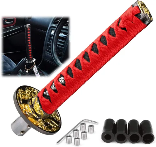 Miniatura 17 de EZAUTOWRAP Espada Samurai 5.9 pulgadas., 10cm, Negro Blanco