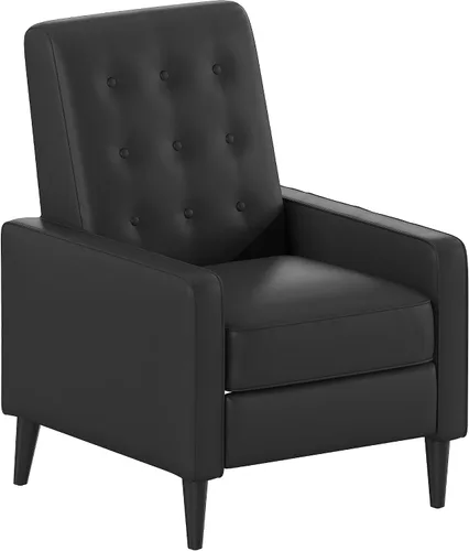 Miniatura 15 de Flash Furniture Erza LeatherSoft - Silla reclinable con botones copetudos, moderna de mediados de siglo para uso residencial y comercial