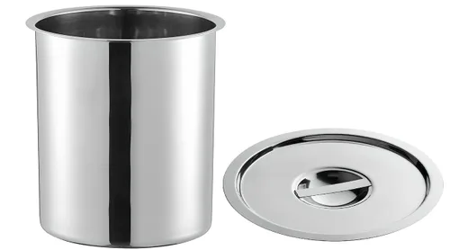 Miniatura 2 de OCS Parts Juego de olla Bain Marie de 3.5 cuartos con tapa Olla de acero inoxidable de 7-3/4" x 5-11/16" para alimentos calientes o fríos, cocinas