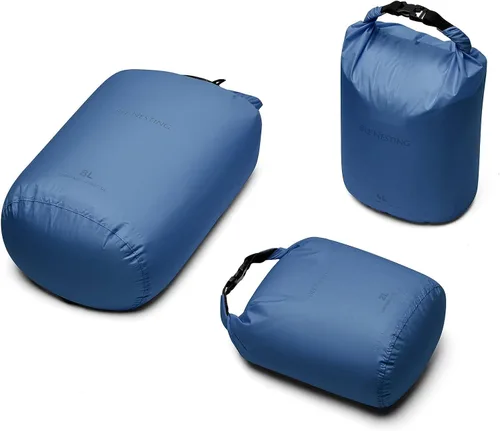 Miniatura 19 de Bee Nesting Juego de bolsas secas ultraligeras para mochileros, saco seco impermeable para camping, senderismo, motocicleta, saco de cosas ligeras