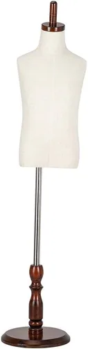 Miniatura 8 de Bonnlo Forma de Vestido Infantil Mejorada, 2-3 Años, 3-4 Años, Torso de Maniquí para Niños Pequeños con Soporte Ajustable de Madera y Goma