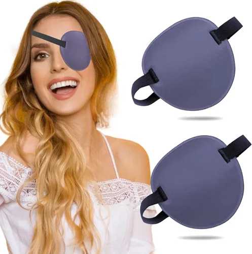 Miniatura 11 de 2 parches oculares ajustables para tratar la ambliopía u ojo vago, válidos para el ojo derecho o izquierdo, color negro