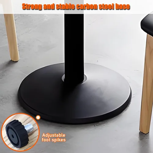 Miniatura 4 de YVYKFZD Juego de mesa de comedor de cocina de 5 piezas, juego de mesa y silla de club, mesa redonda de negociación, mesa de negociación para sala
