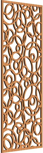 Miniatura 191 de Latrobe Paneles de pared decorativos de madera con calado, 9 3/8 pulgadas de ancho x 24 3/8 pulgadas de alto x 3/8 de alto, roble rojo rojo (Red Oak)