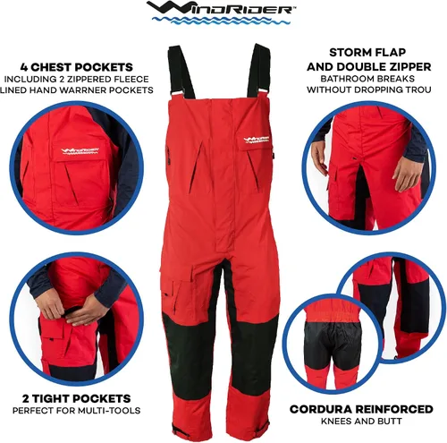 Miniatura 4 de WindRider Pro Foul Weather Gear - Traje de lluvia, transpirable e impermeable