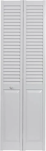 Miniatura 12 de LTL Home Products SEAPP24 Seabrooke - Puerta plegable interior con panel elevado de PVC, 80 pulgadas x 24 pulgadas, color blanco
