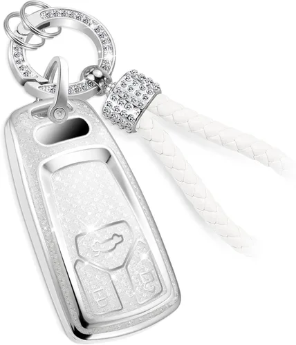 Miniatura 9 de Funda para llavero GMC con llavero de cuerda trenzada de metal antipérdida, exquisita funda suave para Tahoe Acadia Terrain Yukon Yukon XL Silverado