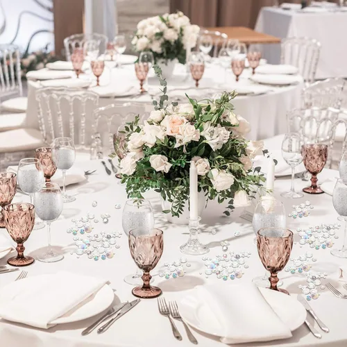 Miniatura 7 de Hicarer 7000 piezas de decoración de diamantes brillantes, relleno de jarrón con diamantes brillantes, gemas acrílicas para esparcir en mesa