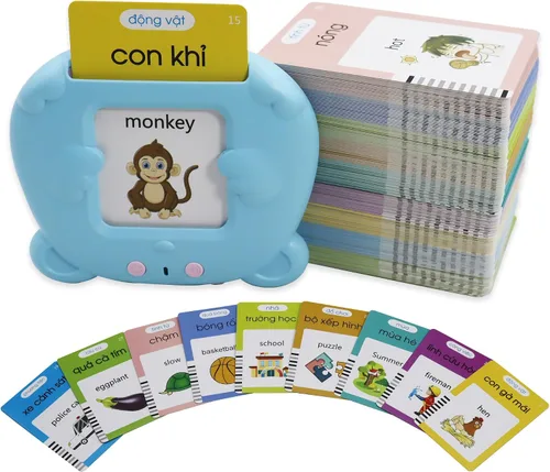 Miniatura 28 de MAYAPHILOS - Tarjetas didácticas del alfabeto con sonido para niños de 3-8 años, 510 palabras, juguete educativo interactivo Montessori, regalos