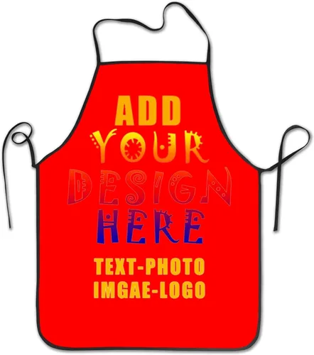 Miniatura 19 de Delantal personalizado personalizado para mujeres y hombres, delantales de cocina para cocinero, nombre personalizado, texto, logotipo, imagen