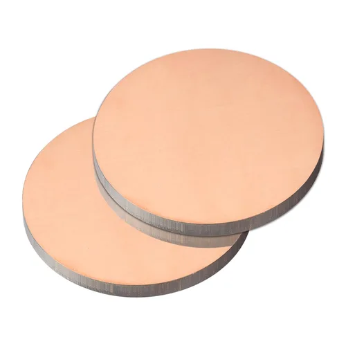 Miniatura 26 de uxcell Hoja de cobre puro, 4 piezas de 2 x 0.04 pulgadas, calibre 18 T2, placa redonda de metal de cobre para manualidades, reparaciones eléctricas