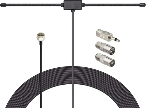 Miniatura 8 de Bingfu Antena dipolo de radio FM para receptor estéreo interior Pioneer Onkyo Yamaha Marantz Bose Wave Sistema de música FM Radio FM Receptor