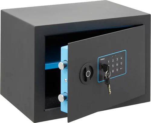 Miniatura 3 de ARREGUI Blue 650120 - Caja fuerte de acero con cerradura electrónica, 9.8 x 13.8 x 9.8 in, 18 L, caja fuerte para el hogar y el hogar, teclado