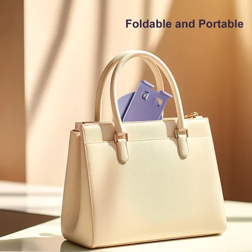 Miniatura 5 de ONCHEER Soporte de teléfono giratorio de 360° para escritorio, soporte portátil y plegable para teléfono celular para oficina y cocina, soporte