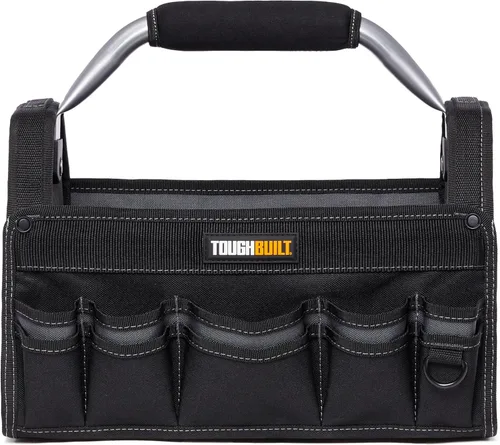 Miniatura 2 de ToughBuilt – Bolsa de herramientas de construcción de 15 pulgadas, bolsa de tela balística 1680D con parte superior abierta resistente con mango