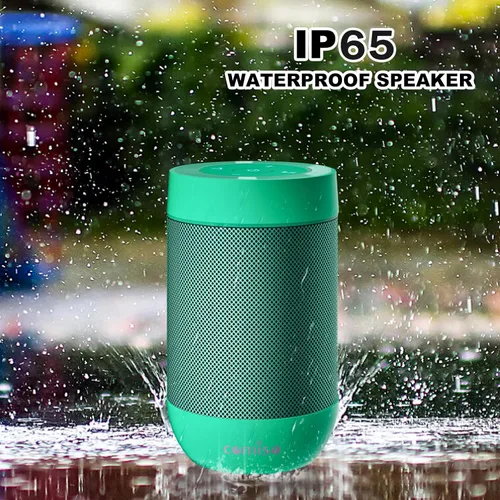 Miniatura 3 de comiso Altavoz Bluetooth portátil, pequeño altavoz de ducha con IPX5 impermeable, sonido HD 360° fuerte, emparejamiento estéreo inalámbrico, mini