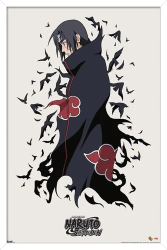 Miniatura 13 de Trends International Naruto Shippuden - Póster de pared de Itachi, 14.725 x 22.375 pulgadas, versión enmarcada de madera de granero