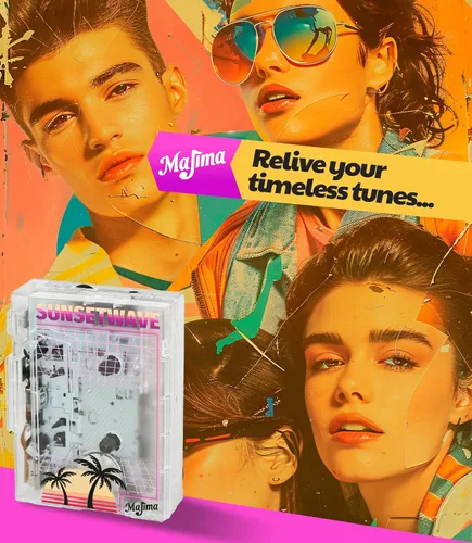 Miniatura 9 de Reproductor de cassette Bluetooth con radio FM, diseño portátil transparente, regalo de audio retro, compatible con alimentación USB o pilas AA
