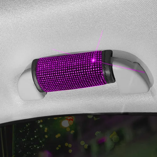 Miniatura 2 de Paquete de 2 fundas brillantes para manija de puerta de seguridad para automóviles, con cristales brillantes, almohadillas protectoras para manija