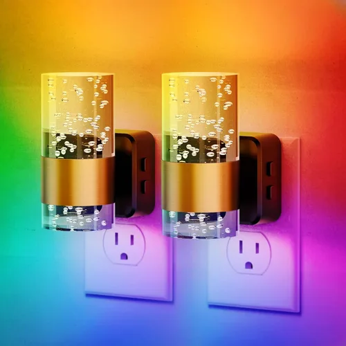 Miniatura 42 de JandCase Luz Nocturna de Vela, Luces Nocturnas que se Enchufan a la Pared, Blanco Suave 3000K, Brillo Ajustable 0-100LM, Sensor de Anochecer a