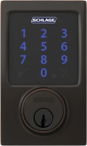 Miniatura 8 de Schlage Connect BE469ZP CEN 716 - Cerradura de seguridad inteligente con alarma incorporada, moldura Century en bronce envejecido