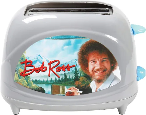 Miniatura 5 de Uncanny Brands Tostadora Bob Ross: tuesta la cara icónica de Bob en tu tostada