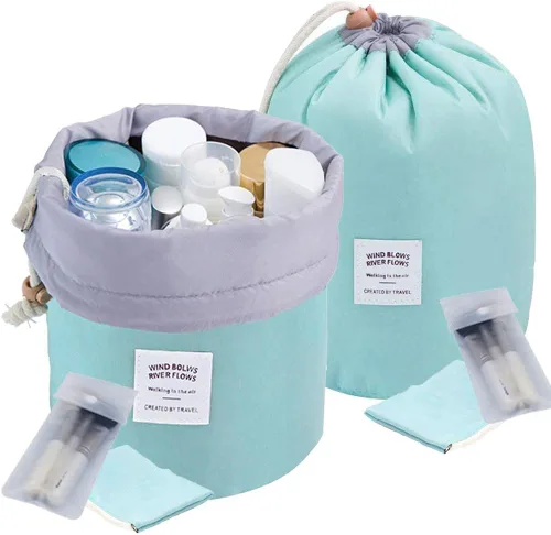Bolsa organizadora de cosméticos resistente al agua, bolsa de aseo con gancho para colgar, 4 colores