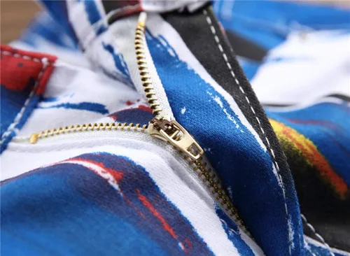 Miniatura 110 de Enrica Pantalones vaqueros estampados casuales para hombre